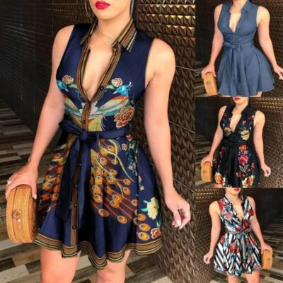 Vestidos Cortos De Fiesta Sexys Casuales Formales Elegante De Mujer Noche Romper - Изображение 1 из 4