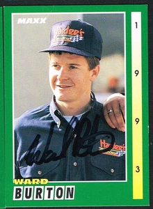 Ward Burton #36 signed autograph auto 1993 MAXX Nascar Trading Card - Picture 1 of 1