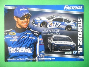 Ricky Stenhouse Jr signed 2015 #17 FASTENAL Roush Ford Nascar 5x7 Postcard - Picture 1 of 3