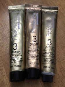 Lot Of 3 L'Oreal Superior Preference Color & Shine Conditioner Step 3 1.86 Oz Ea - Picture 1 of 2