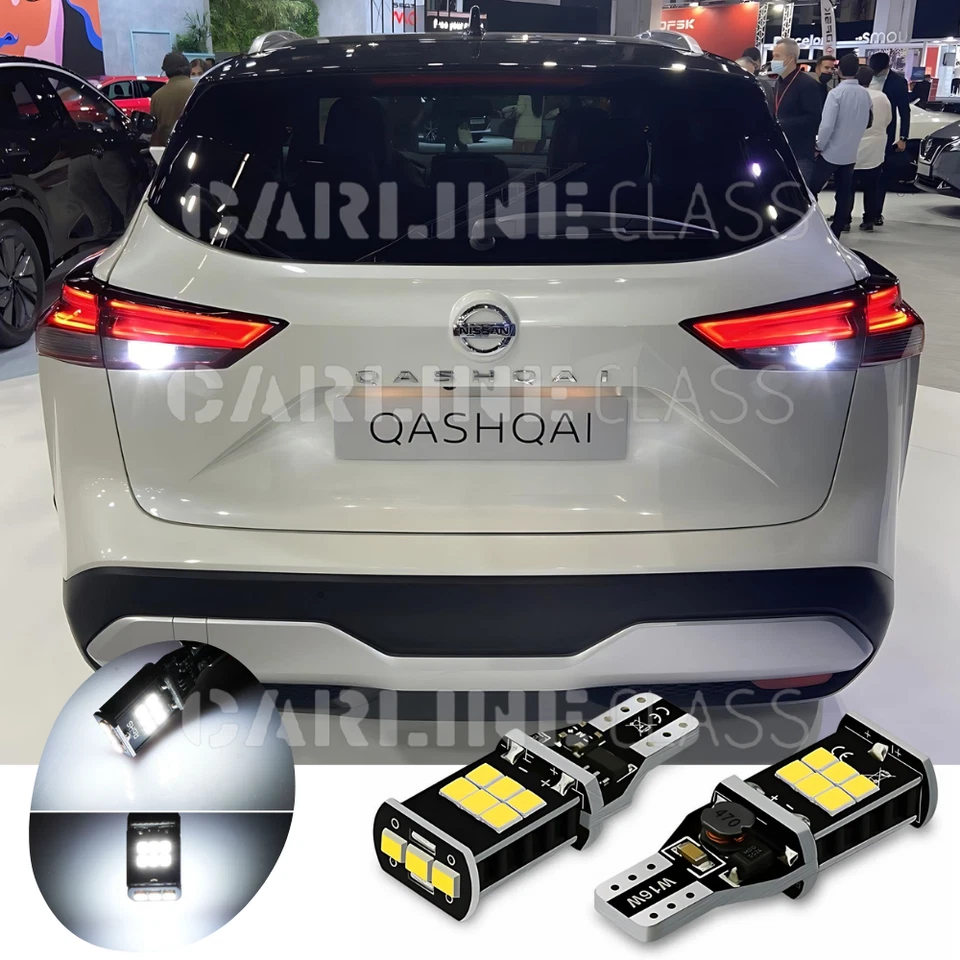 Nissan Qashqai J12 2021-2025 Pair Bulbs Reverse LED White Bright 6000K Canbus - Image 1 of 4