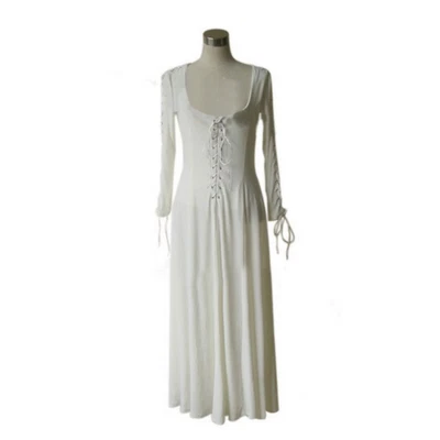 NEW！ Pirates of the Caribbean cosplay Elisabeth Swann White Grown Dress - Image 1 of 4