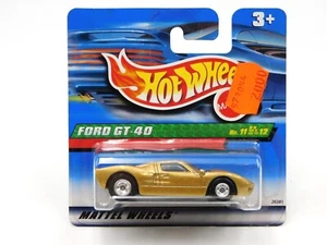 Hot Wheels Ford GT-40 Treasure Hunt 26381 die cast Thailand short card 11/2000 - Foto 1 di 5