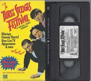 The Three Stooges Festival - A Special Video Version- VHS 1987 Moe, Larry, Curly - Afbeelding 1 van 6
