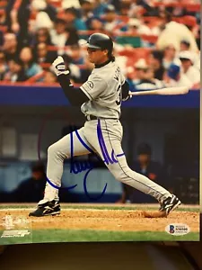 Larry Walker Signed Colorado Rockies 8x10 Photo Beckett COA HOF Expos Cardinals - Picture 1 of 8