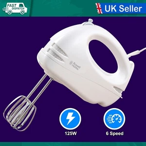 RUSSELL HOBBS 14451 HAND MIXER WHITE 6 SPEED - NEW - Picture 1 of 1