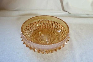 Vintage Indiana Glas Ringelblume Diamond Point Schale - Bild 1 von 4