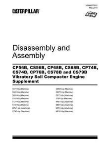 Caterpillar CP76B CS78B CS79B Compactor Engine Suppl Disass Assem Service Manual - Picture 1 of 1