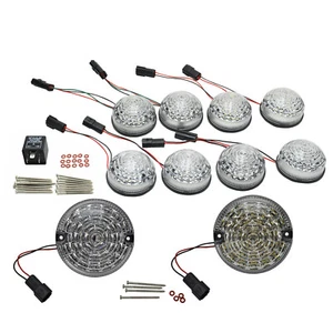 Pour Land Rover Defender 1990-16 LED Dégager Indicateur lumineux clignotants Kit - Picture 1 of 6