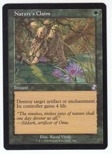 MTG Magic the gathering Time Spiral Remastered Timeshifted Nature's Claim