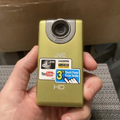 JVC Picsio GC-FM2YU Digital Palm Camcorder,Camera - 1080p HD, Touchscreen TESTED - Image 1 of 4
