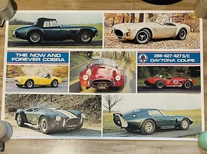 "Póster de cupé Cobra Daytona The Now and Forever Cobra excelente 36""x24""" - Imagen 1 de 3