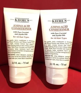 Kiehl's Amino Acid Conditioner With Pure Coconut Jojoba Oils 2.5oz 75ml 2 Pack - Picture 1 of 4