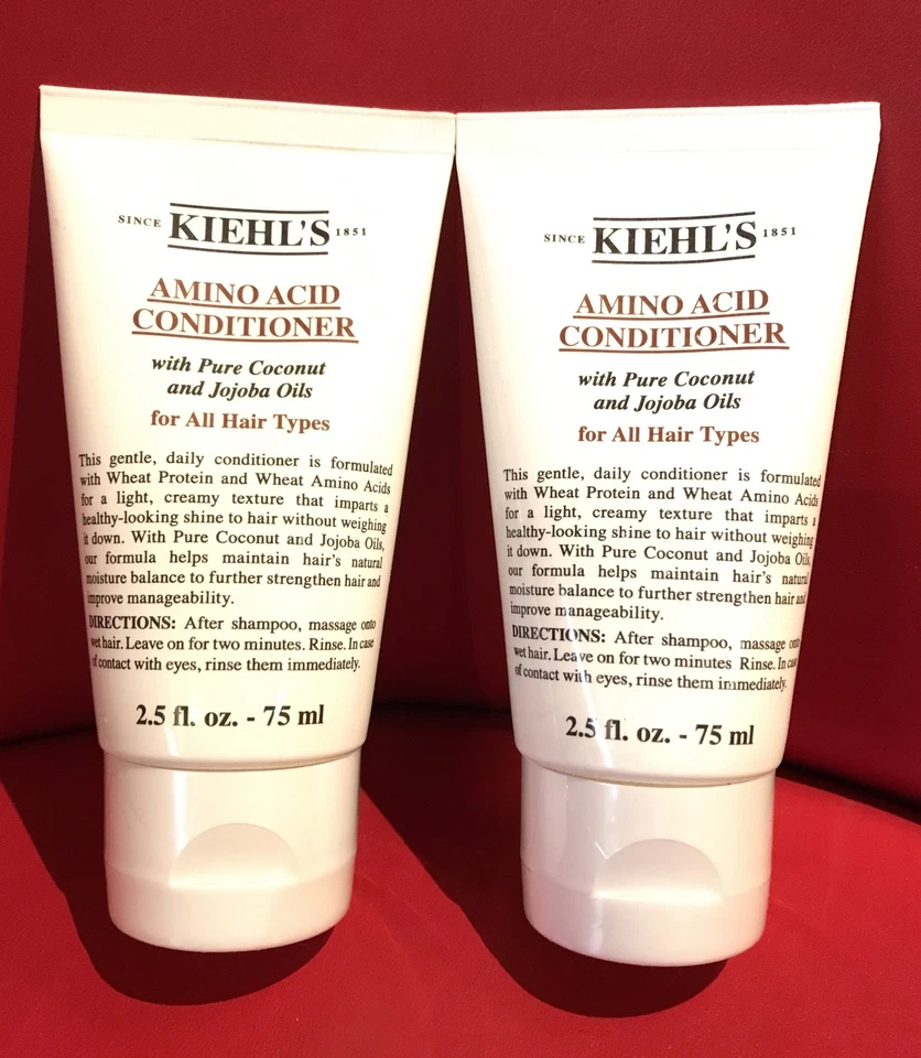 Acondicionador de aminoácidos Kiehl's con aceites puros de jojoba de coco 2,5 oz 75 ml paquete de 2 Foto 1 de 4