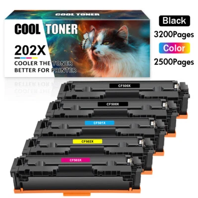 Tóner para HP CF500A 202A CF500X 202X Color LaserJet Pro MFP M281fdw M254dw M281 Foto 1 de 4