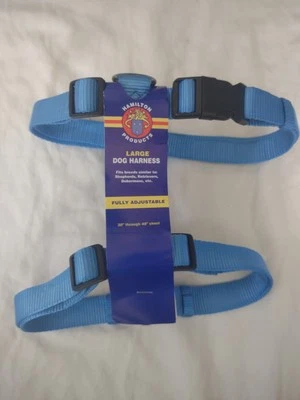 Arnés ajustable de nailon para perros Hamilton Pet tamaño: grande 30" -40" azul NUEVO Foto 1 de 4