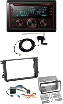 Pioneer 2DIN MP3 DAB USB CD Bluetooth Autoradio für Skoda Praktik Superb Yeti - Bild 1 von 4