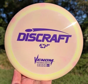 Nuevo controlador de distancia Discraft ESP VENOM 170-172 gm Disc Golf - Imagen 1 de 3
