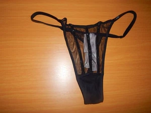 Victoria s Secret XL Tanga String  Höschen Unterhose Panty schwarz Weihnachten - Bild 1 von 5