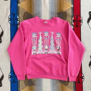 Vintage 90s Southwest Aztec Tribal Crewneck Sweatshirt Men’s Size XL Made In USA - Picture 1 of 7
