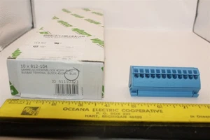 10 PIECE WAGO 812-104 BUSBAR TERMINAL BLOCK 4mm² (BLUE) - Picture 1 of 2