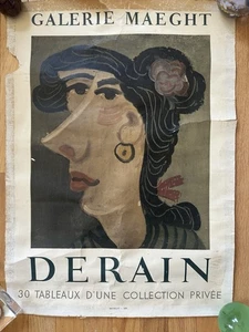 André DERAIN - Expo 58 Galerie Maeght Poster Esposizione Litografia Buone Condizioni NR - Foto 1 di 4
