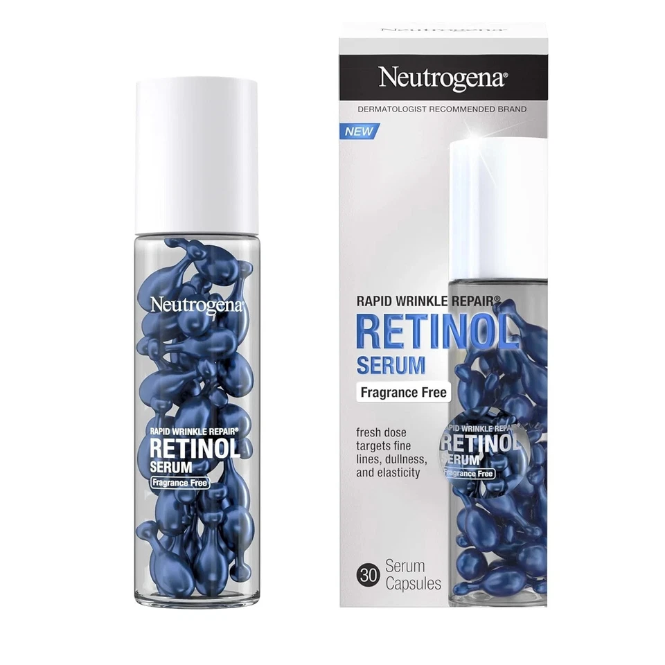 Neutrogena Rapid Wrinkle Repair Retinol Serum Capsules - 30 Count - Image 1 of 1