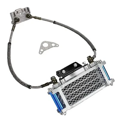 Refit Pit Dirt Bike Enfriador de Aceite Radiador de Enfriamiento Kit de Motor Universal para 70  Foto 1 de 4