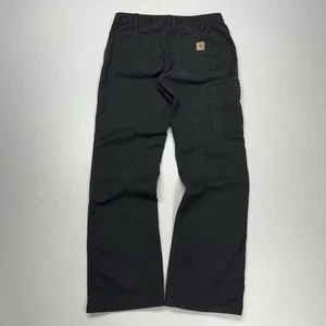 Carhart Womens Rugged Flex Work Pants 6 Short Black Loose Fit Workwear Classic - Picture 1 of 12