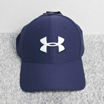 Under Armour Men's UA Blitzing 3.0 Stretch Fit Flex Size M/L Cap Hat Navy NEW - Изображение 1 из 4