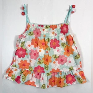 Camiseta sin mangas GYMBOREE para niñas jardín tropical con corbata floral Bloomcore talla 7 - Imagen 1 de 8