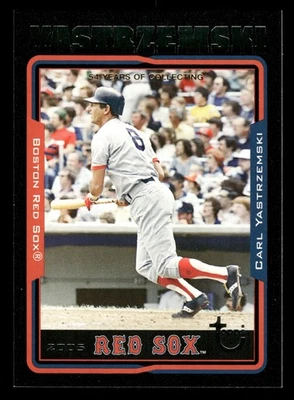 Carl Yastrzemski Boston Red Sox 2005 Topps Retired Signature Black #11 SN /54 - Image 1 of 2