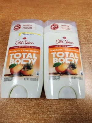 2 Pack: Old Spice Total Body Deodorant Mandarin +  Sandalwood  W2B - Image 1 of 4