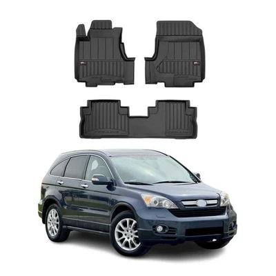 2007-2011 Honda CR-V Premium Floor Mats Liners Full Set All Weather Heavy Duty - Изображение 1 из 4