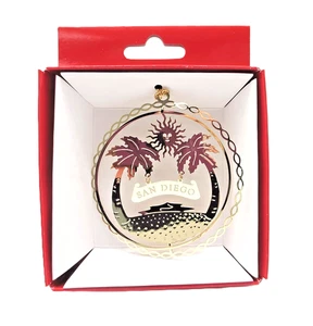 Adorno de latón San Diego California, personalizado con encanto de año 2018 a 2026 - Imagen 1 de 8