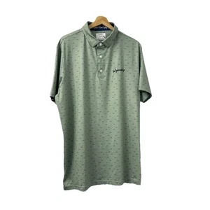 Legendäres Poloshirt Herren XL Performance Stretch Golf LGNDY grün Angeln Fisch - Bild 1 von 8