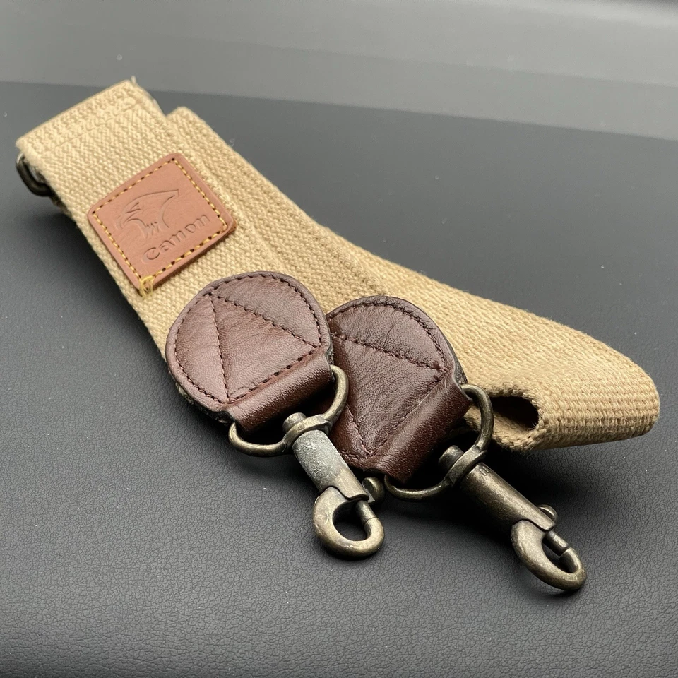 [RARO Excelente] Correa para el cuello de cámara Canon vintage para SLR DSLR Japón 7336 Foto 1 de 4