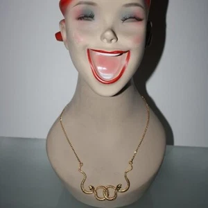 Collana serpente tono oro donna bigiotteria moda nuova - Foto 1 di 3