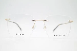 Brille Marc O Polo 500034 TITAN Gold Randlos Brillengestell eyeglasses Neu - Picture 1 of 6