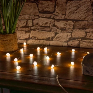 Natural Crystal String Fairy Lights Raw Stone Healing Mood Light Quartz Amethyst - Picture 1 of 24