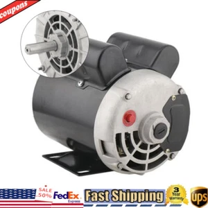 2 HP Air Compressor Duty Electric Motor 56 Frame 3450 RPM Single Phase 110V - Picture 1 of 6