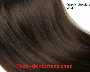 Extensiones De Cortina Pelo Natural 100%, Remy, 50 Gramos , CASTAÑO CHOCOLATE 4 - Imagen 1 de 12