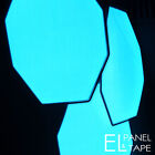 Glowing Octagon El Shape - Electroluminescent Glow Foil In Light Blue *£9.00*