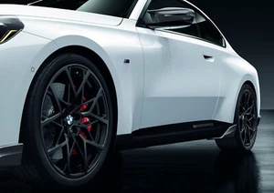 Aplicación de lámina de umbral lateral BMW negro congelado M rendimiento (PVP £149) 51145A30FD6 - Imagen 1 de 2