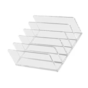 Book Organizer for Shelf Vertical File Holder Storage Rack Office - Picture 1 of 12
