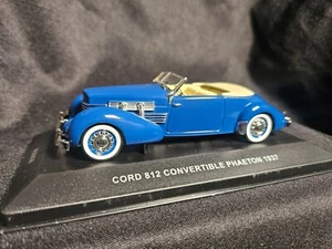 ixo 1937 Cord 812 Convertible Phaeton Blue 1:43 Scale Inv. #4420 - Picture 1 of 3