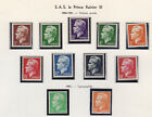 Monaco 1950-51 Prince Rainier III  Y&T 344 à 350 11 timbres neufs MNH/TE1682