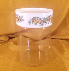 Pyrex Corning Spice of Life 7.5 Bote de Vidrio Tarro de Almacenamiento Tapa Verdura De Colección - Imagen 1 de 17
