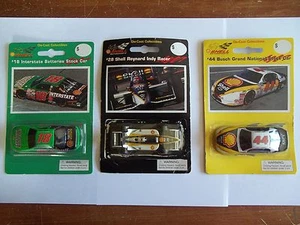 Set of 3 1996 Shell Motorsports Die-Cast Collectibles -#44 Busch 18 Interstate  - Picture 1 of 4