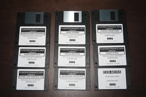 Korg EXB Complete Collection DIsk Set - PRELOAD Data Floppy Disk - 9 Disk Set